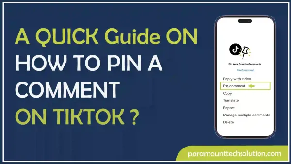 How to pin a comment on tik tok