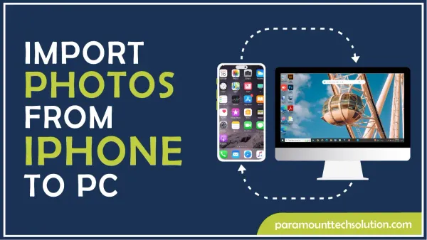 How to import photos from iphone to pc