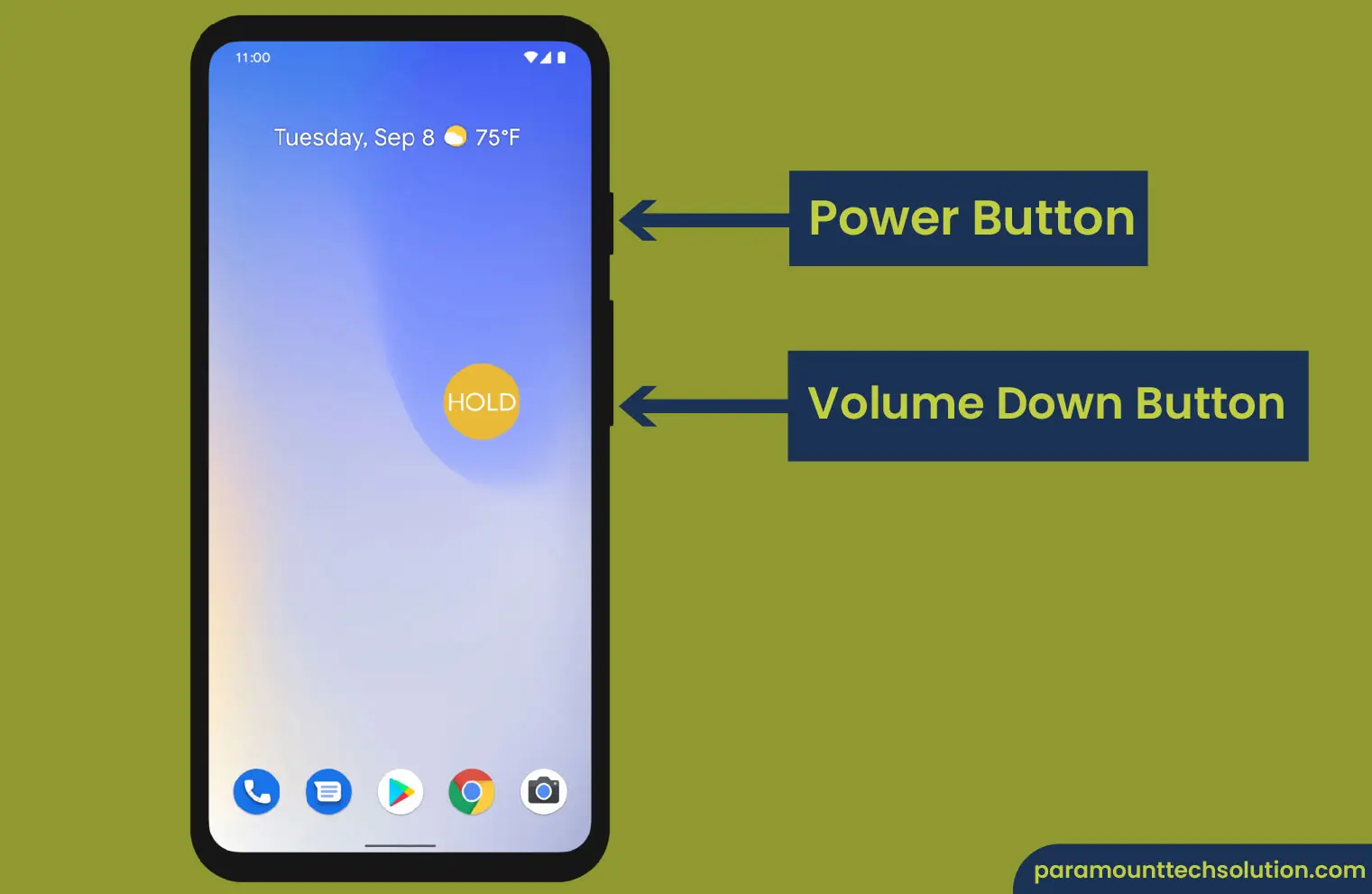 Using the volume button screenshot can be taken as equally press both buttons