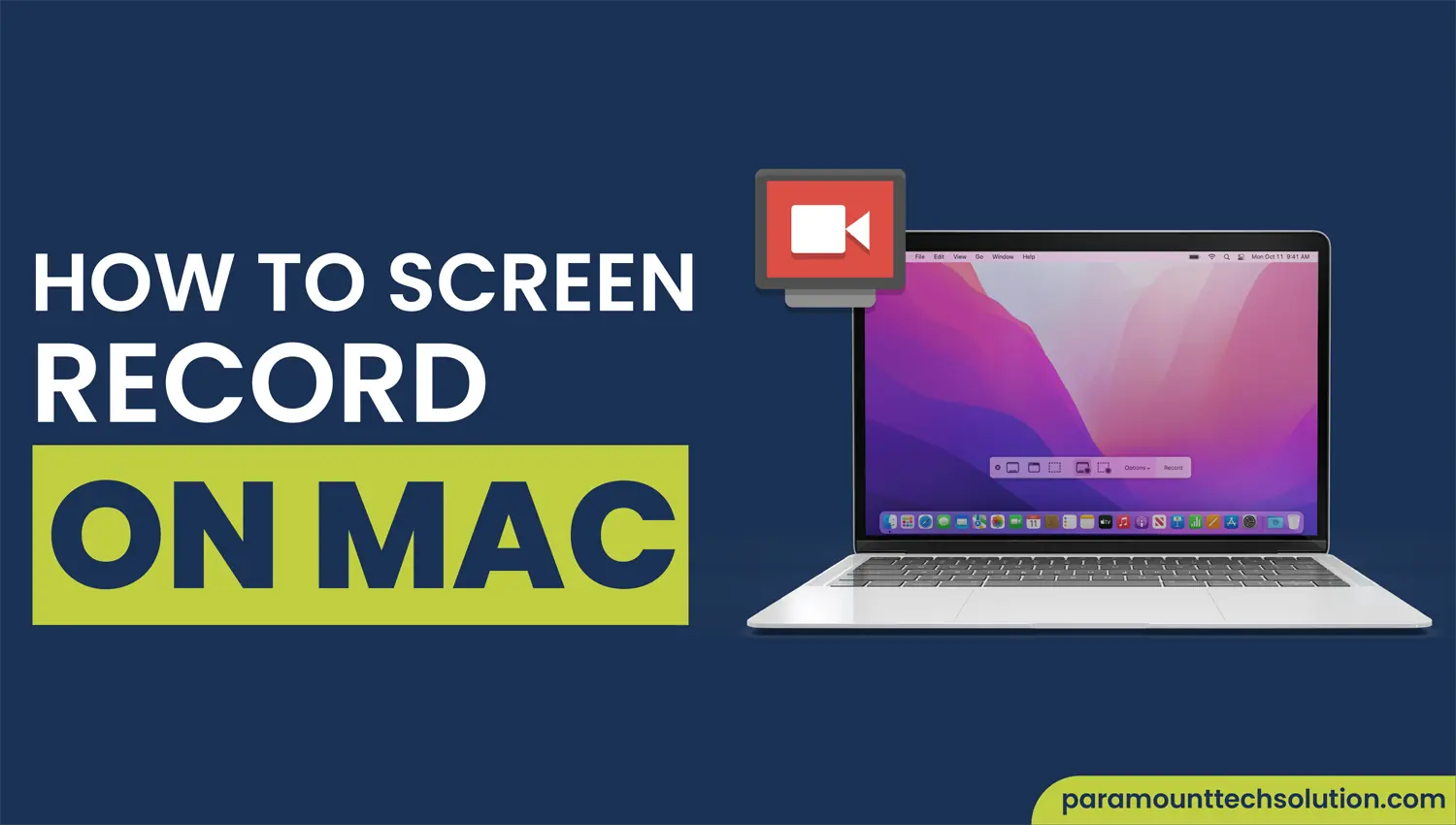 Learn step by step How to Screen Record on Mac with different apps and shortcut keys