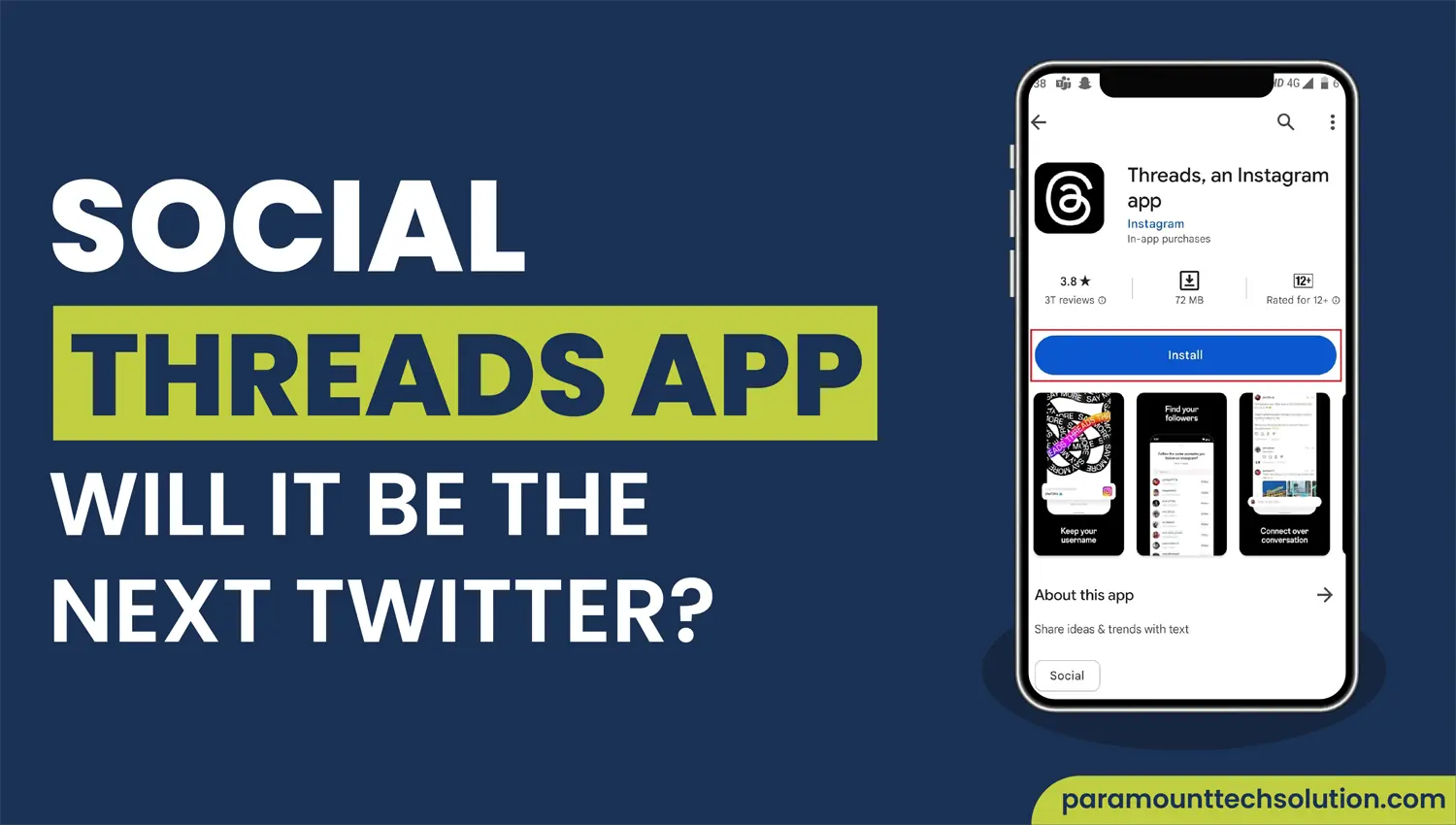 Create Social Threads app business account or branding with Mark Zuckerberg cloned app by meta threads app with Instagram