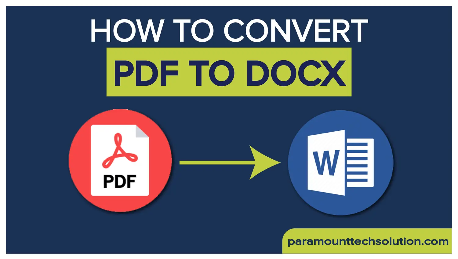 Convert Free PDF to docx without downloading any software,