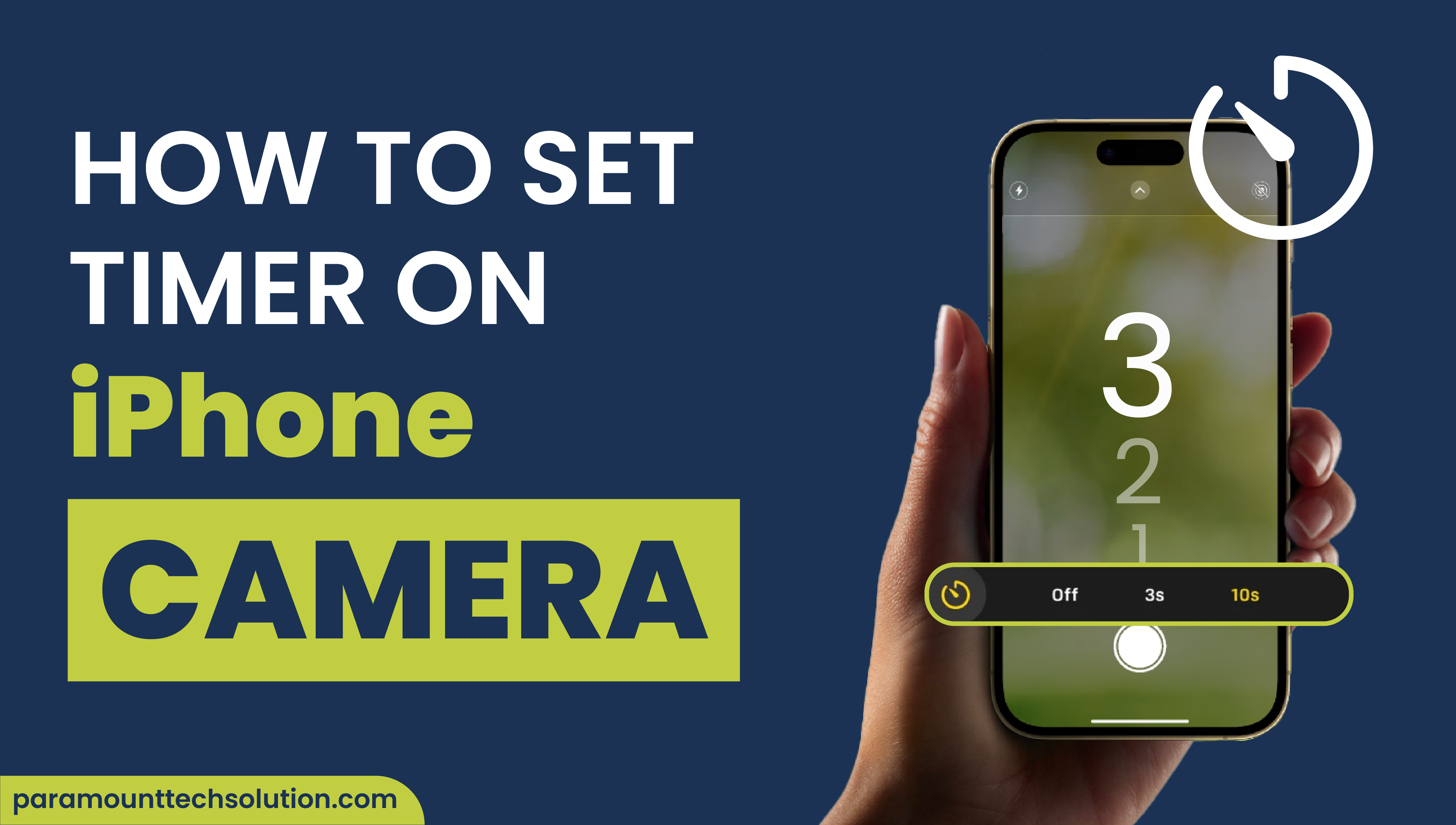 How to set iPhone Camera Timer