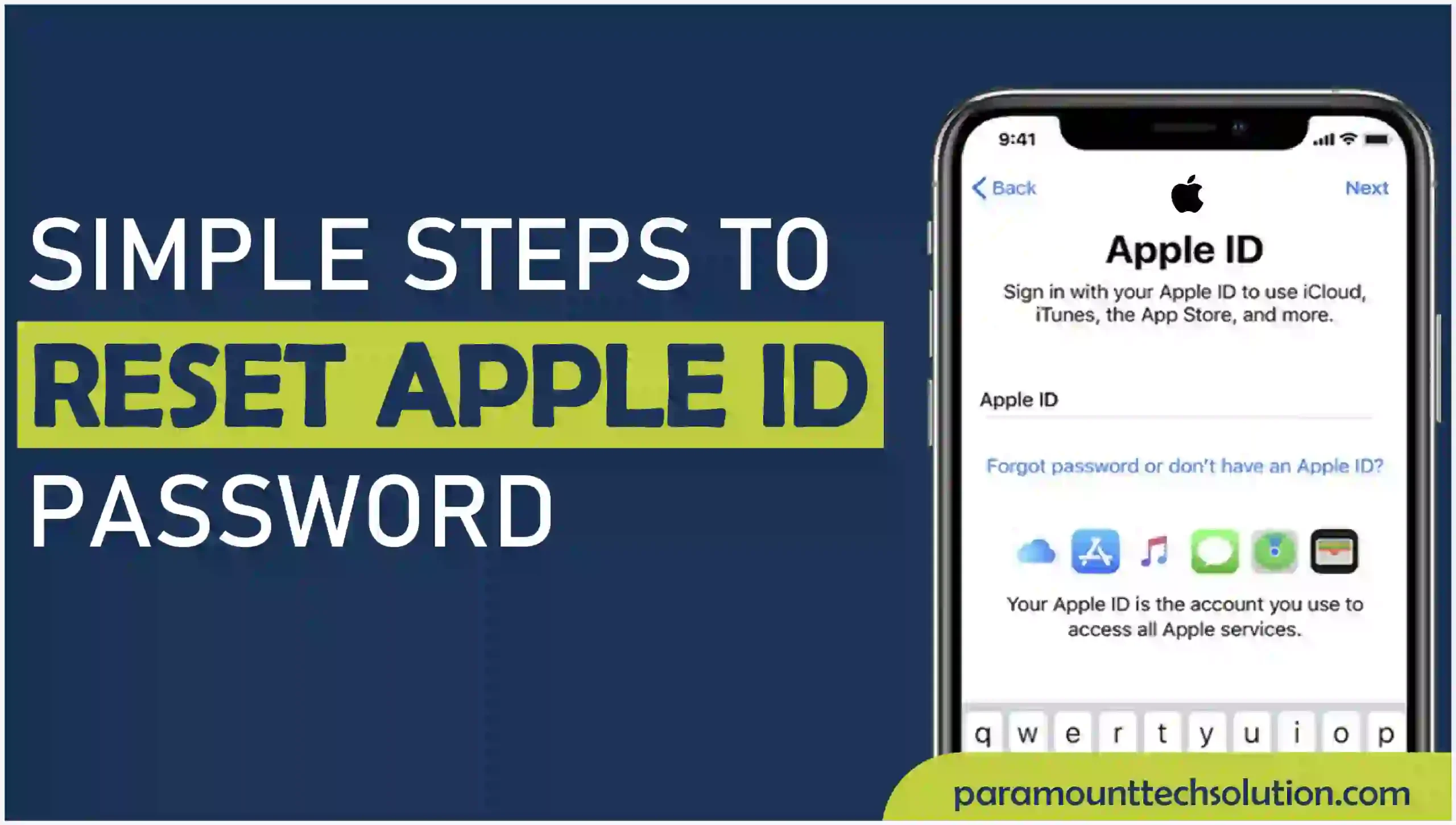 Apple ID Password reset using different steps for iphone and macbook