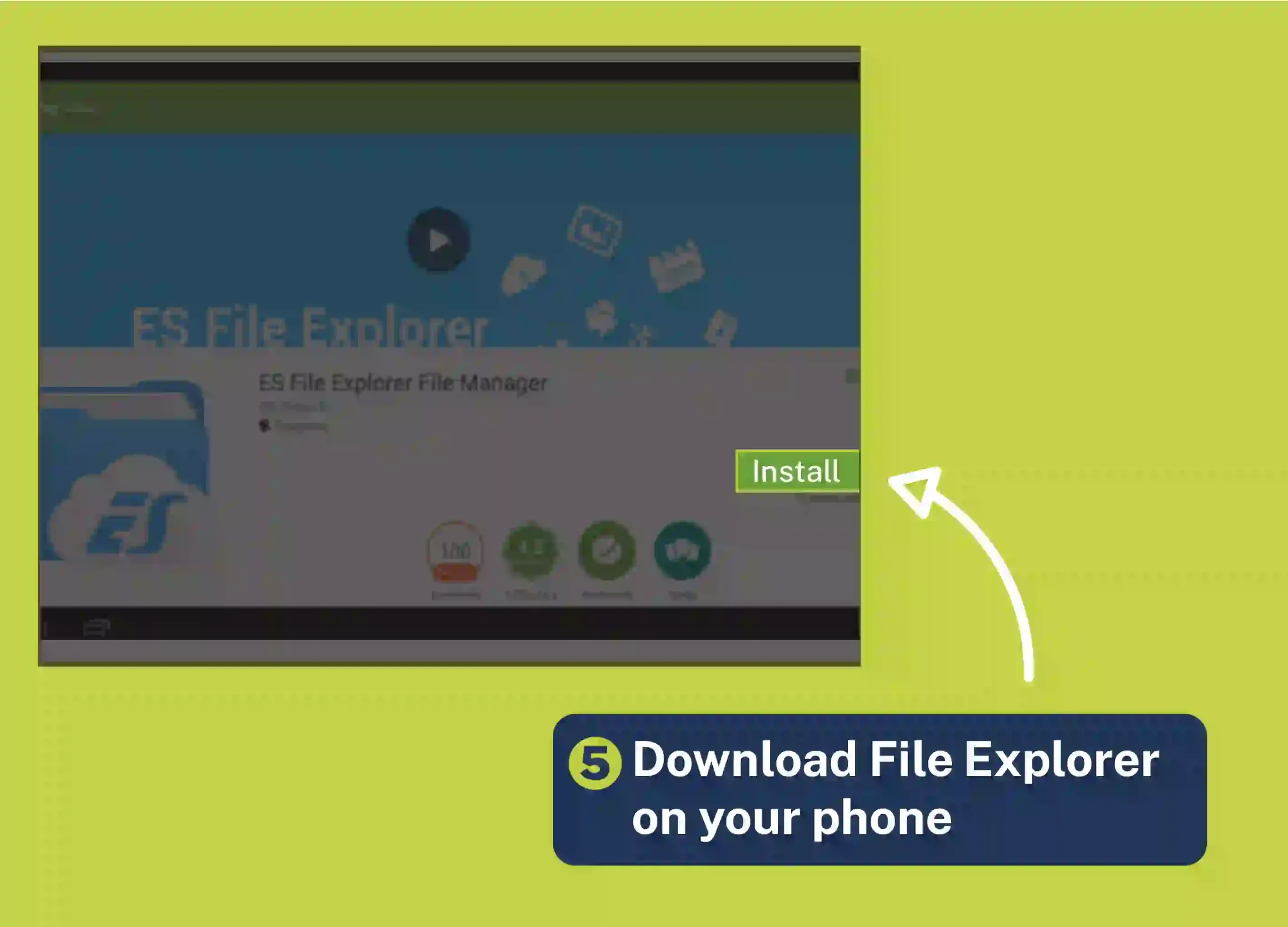 Download File Explorer on your phone to read encrypted WhatsApp messages on pc