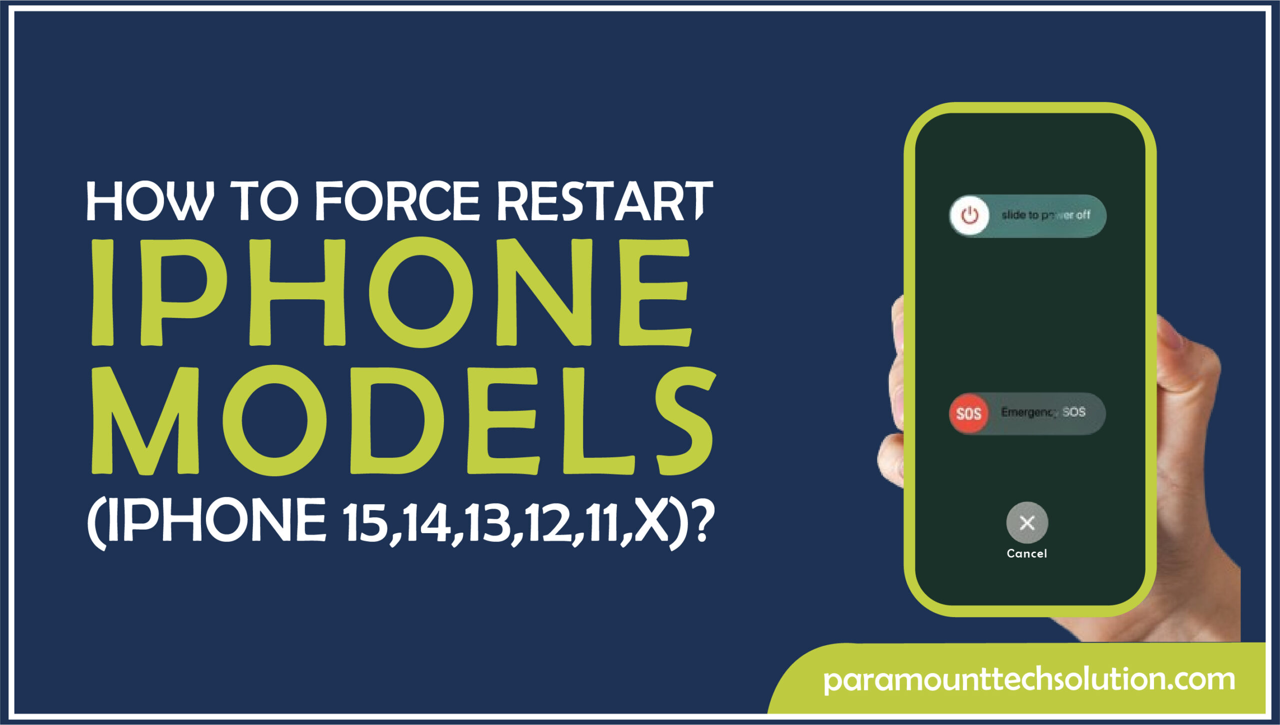 How to force Restart iPhone Models