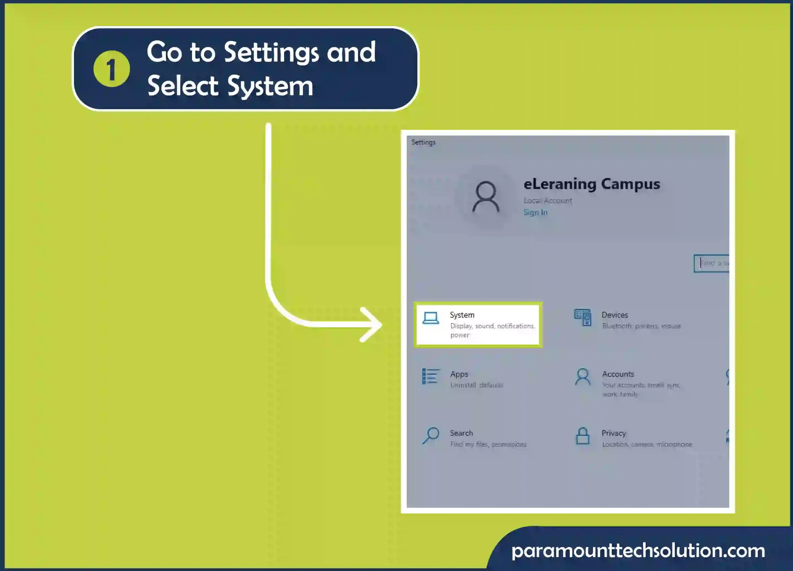 Steps How to Split Screen on Windows? or Split Screen Windows 10 or 11 with Settings Menu Step 1: Go to Settings and select System option.