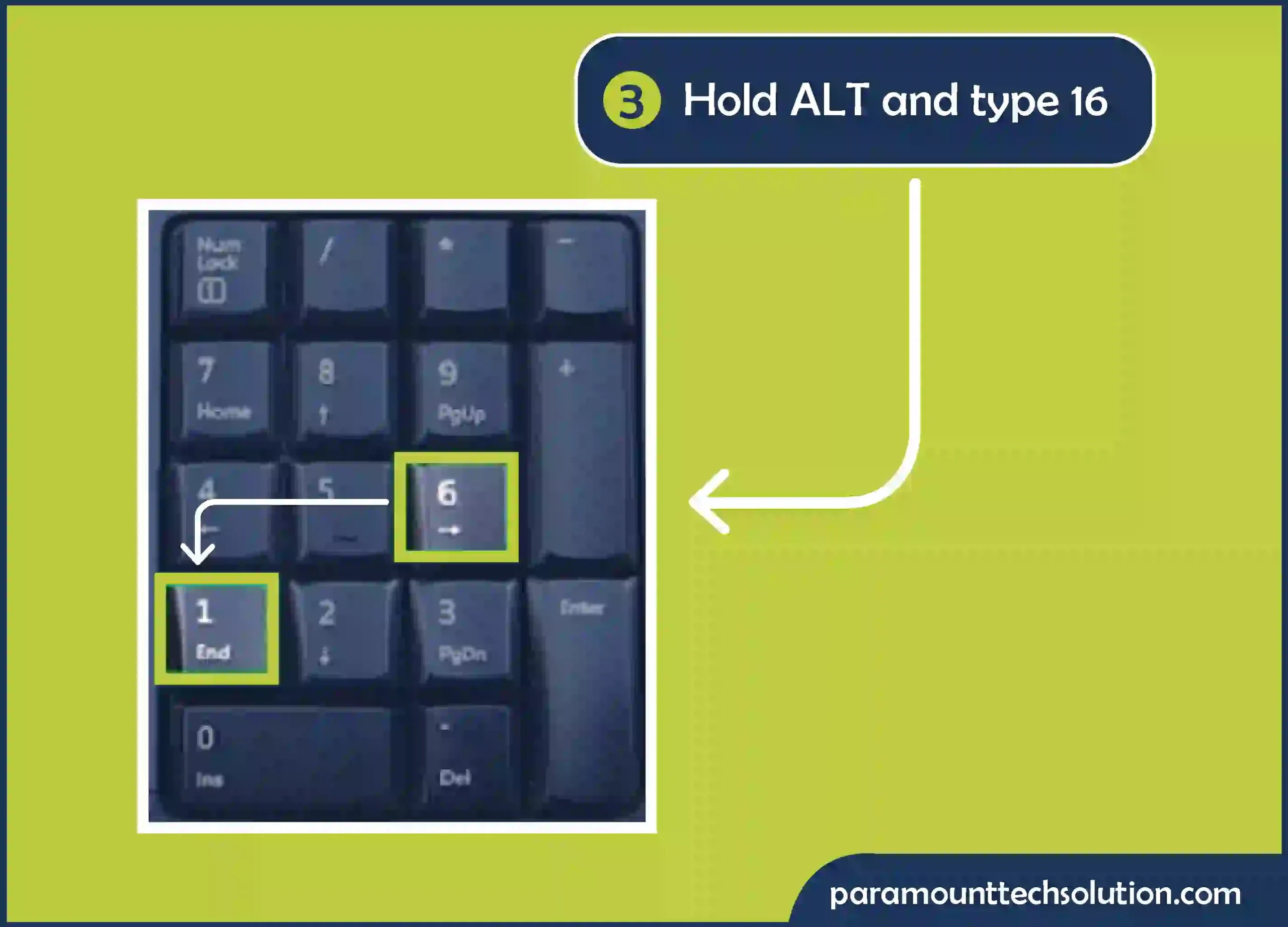 Hold ALT and type 16 for a filled arrow sign pointing right