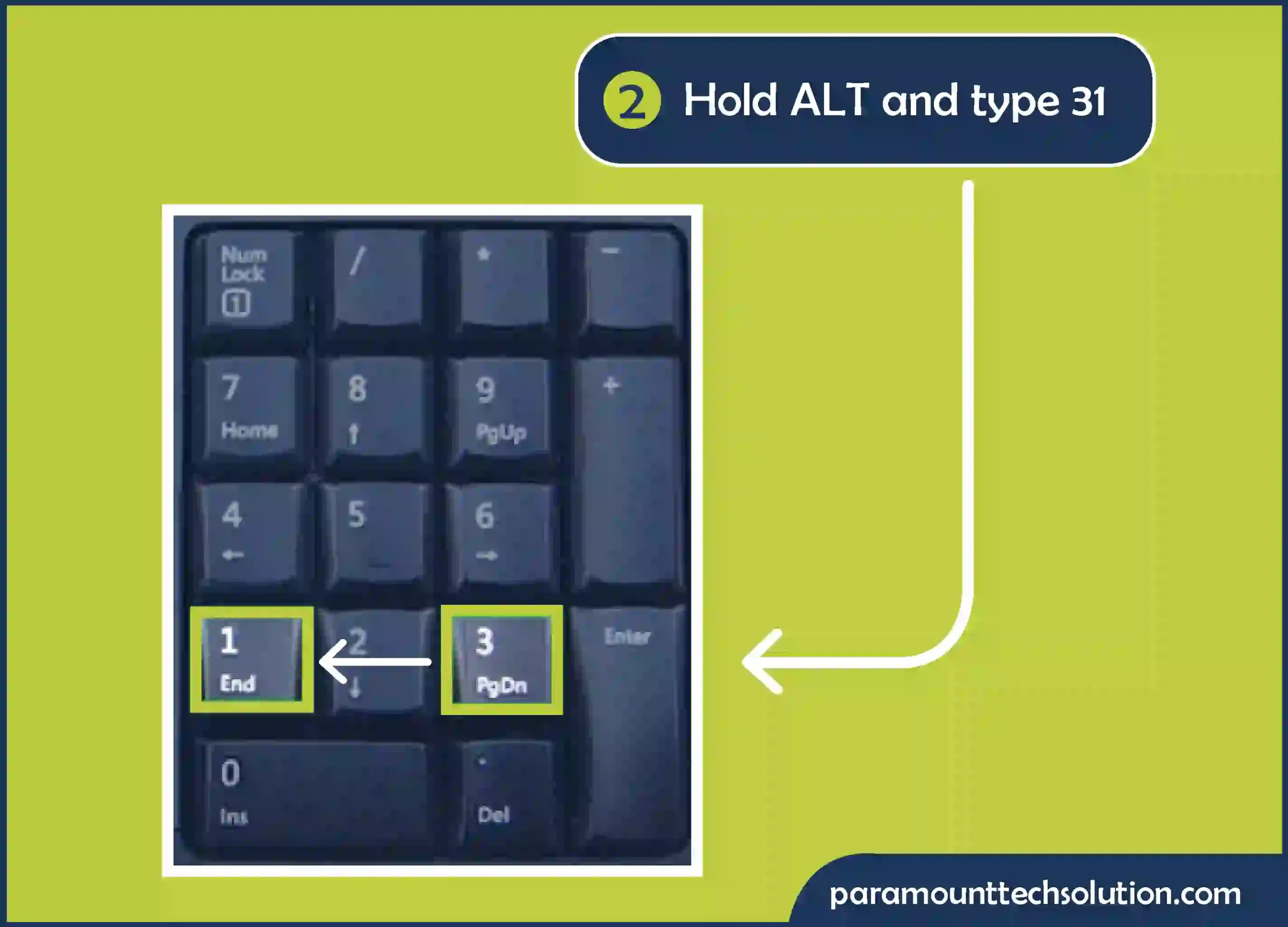 Hold ALT and type 31 for a filled arrow downward sign