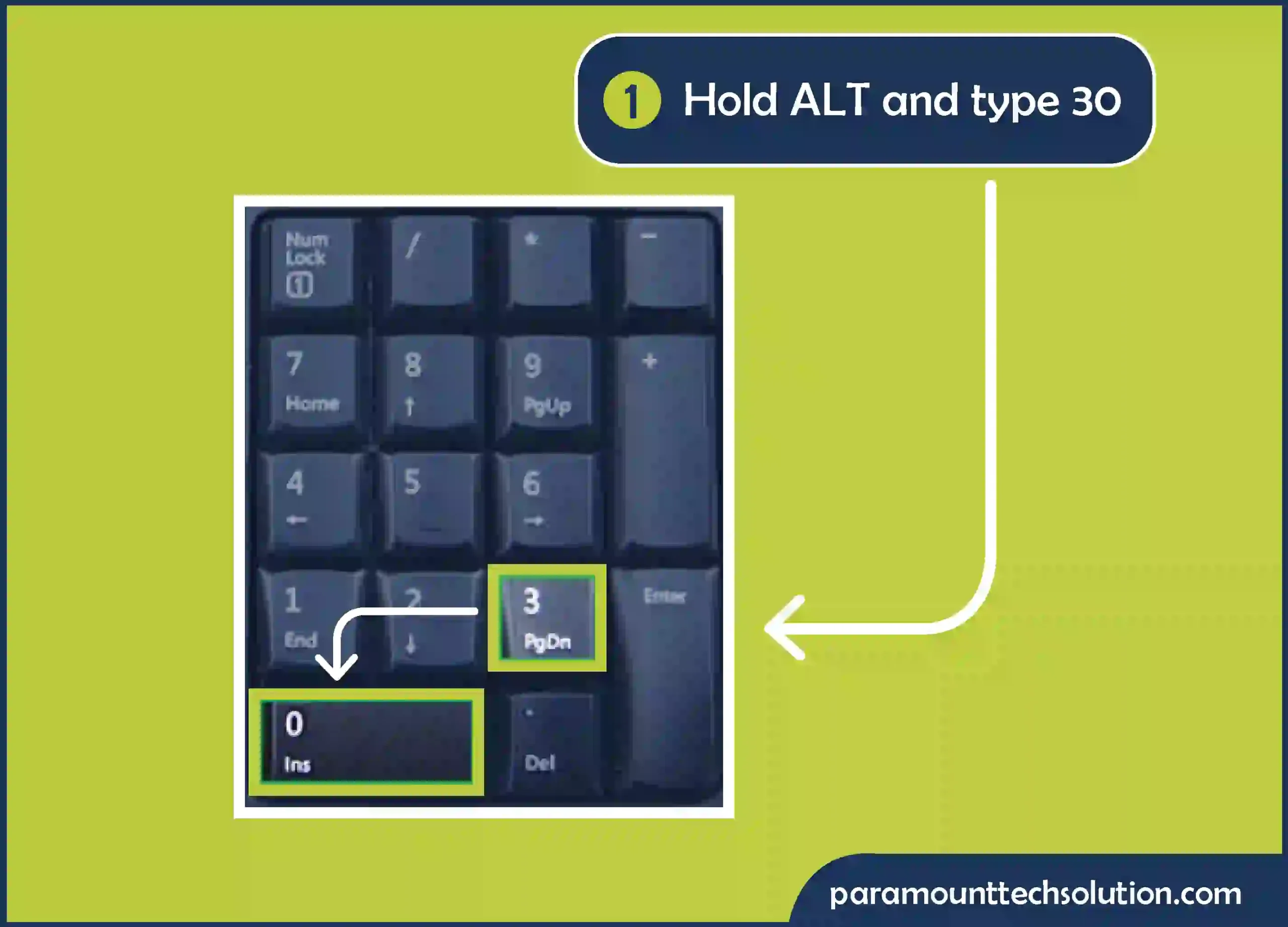 Filled Arrows Step 1: Hold ALT and type 30 for a filled arrow pointing upwards